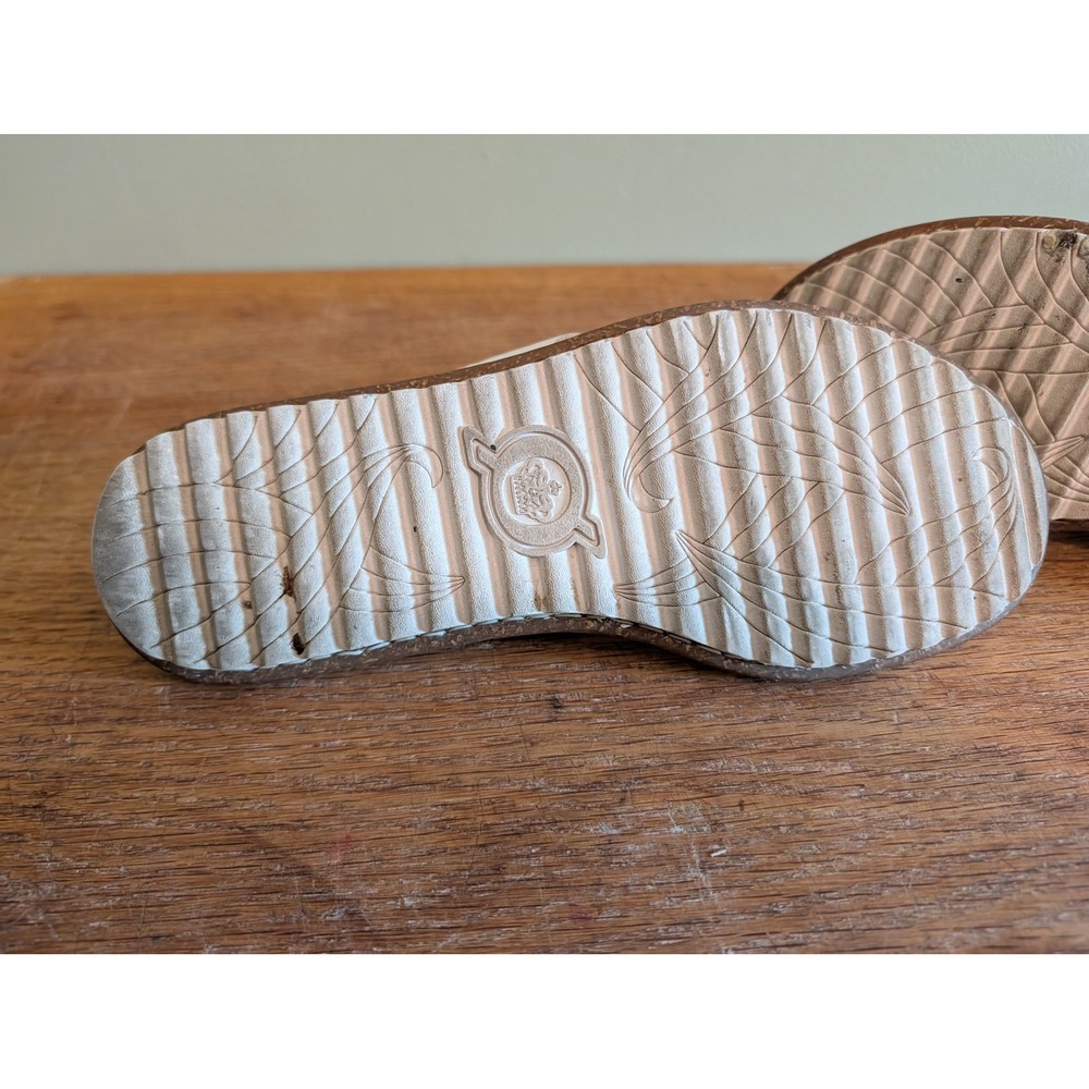 Born White Braided Leather Slide Sandals - Picture 7 of 8